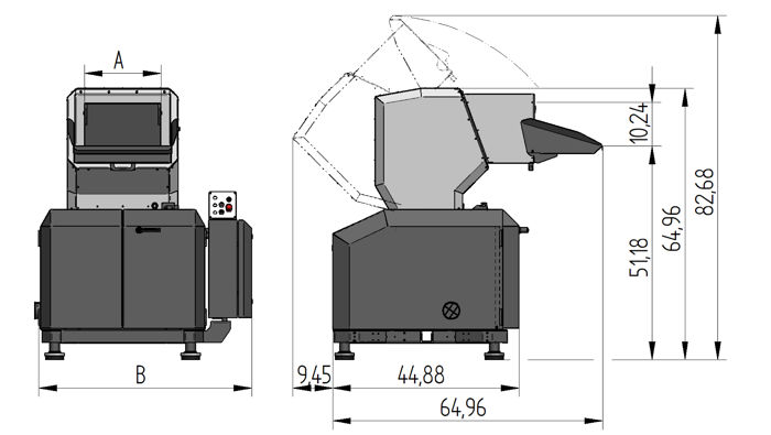400 "Open-Hearted" Dimensional drawing/layout