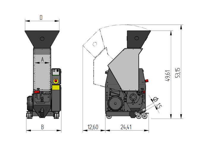 150 Series Dimensional drawing/layout