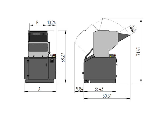 200 Series Dimensional drawing/layout